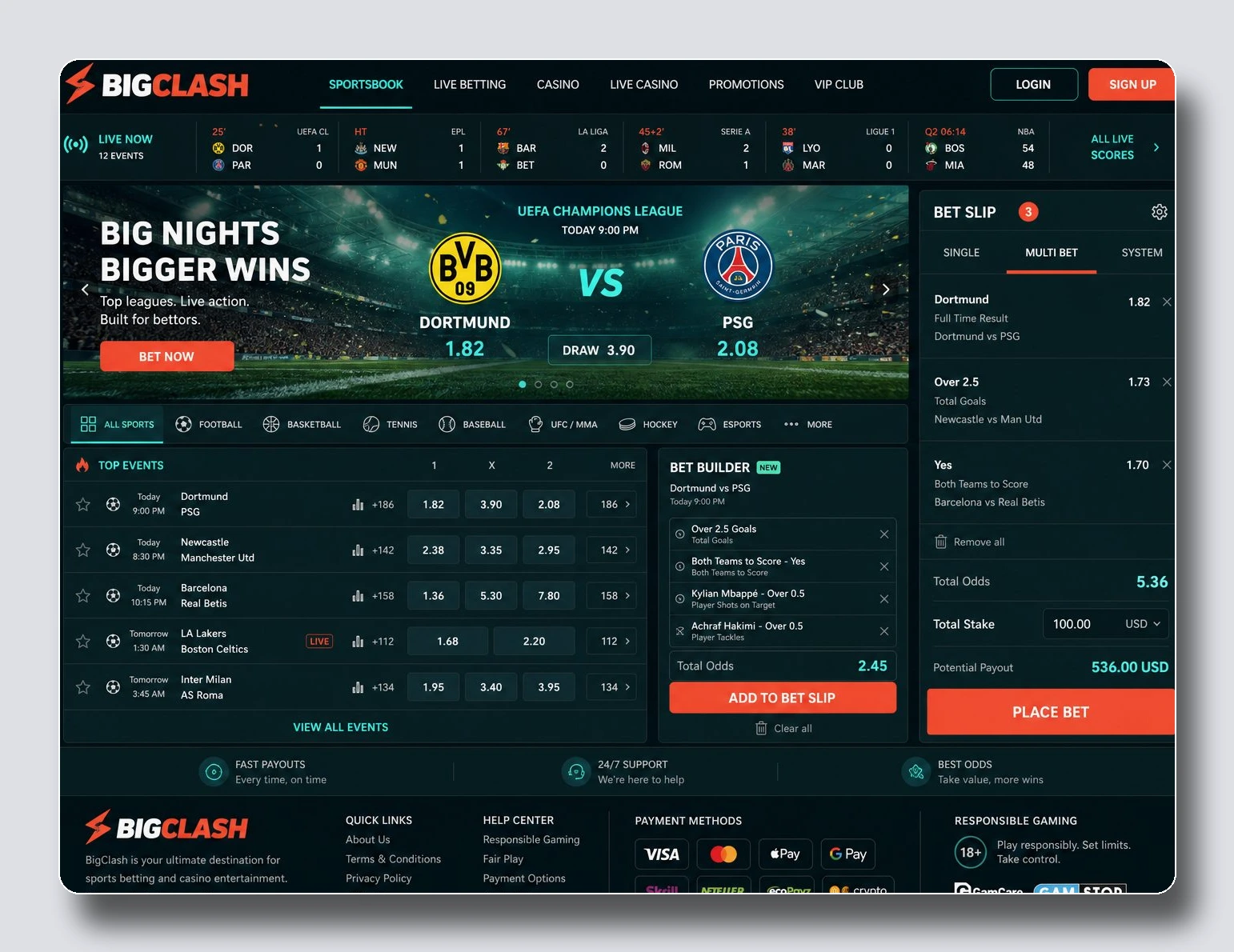 BigClash — casinos no regulados en españa